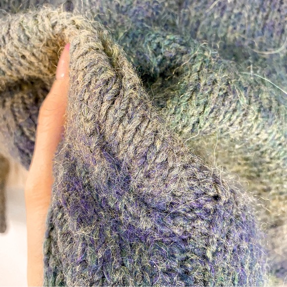 77 Sisters Wool Alpaca Blend Cowl Neck Knit Sweater Size Small - Picture 6 of 8